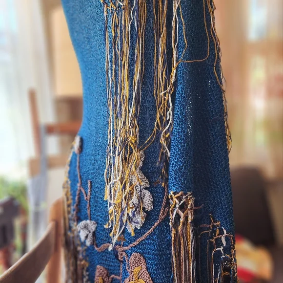 Vintage Antique 1930s piano shawl for emo fairy - Picture 13 of 16